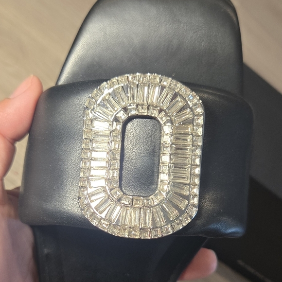 I.N.C. International Concepts Women's Paden Flat Sandals Black New In Box Sz 9.5 - Picture 9 of 9